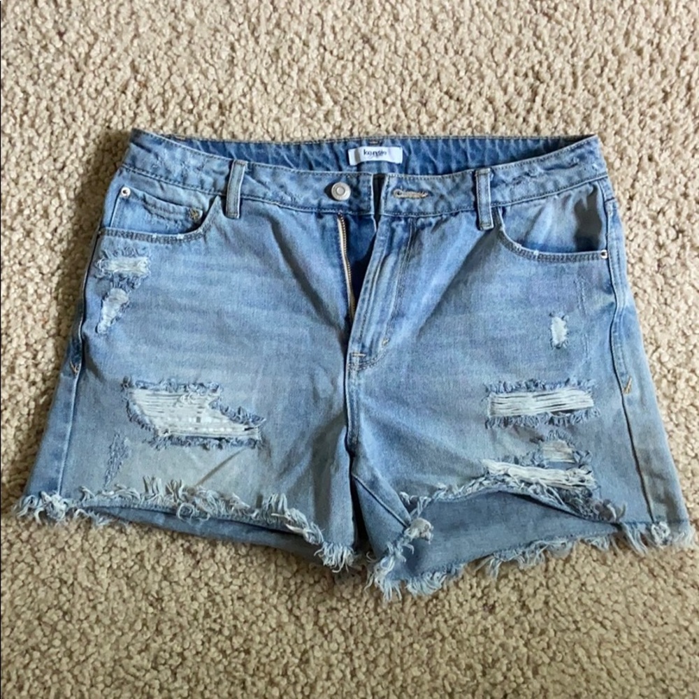 High Waisted Denim Shorts